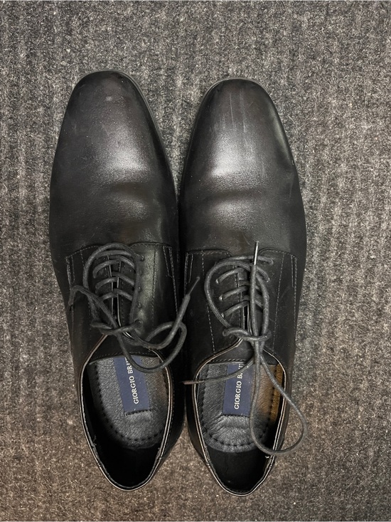 Giorgio Brutini Men’s Black Leather Lace Up Dress Shoes Size 9.5M main image 5